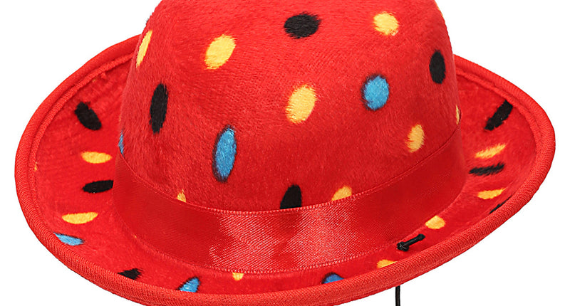 Widmann SRL Rode bolhoed met stippen