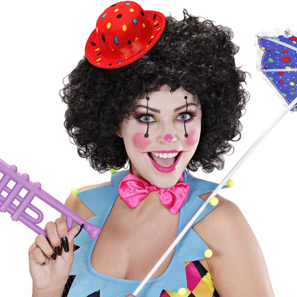 Widmann SRL Rode bolhoed met stippen