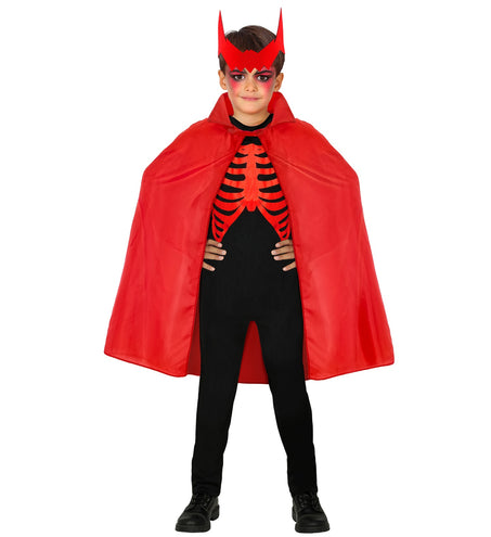 Widmann SRL Rode cape duivel Dennis kind