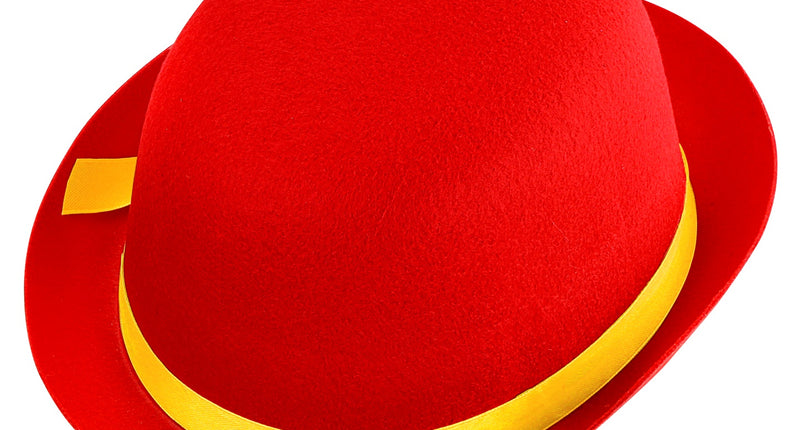 Widmann SRL Rode clownshoed met gele band