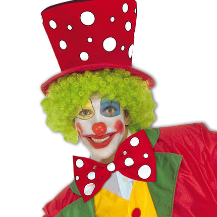 Widmann SRL Rode clownstrik met bollen