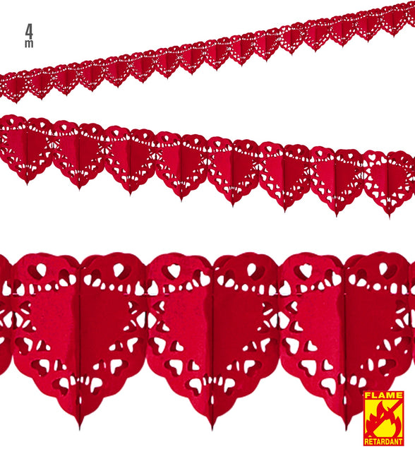Widmann SRL Rode hartjes slinger voor Valentijnsdag