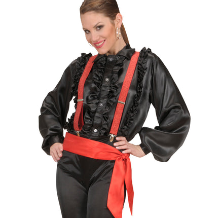 Widmann SRL Rode hoofdband satijn