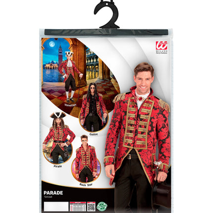 Widmann SRL Rode Jaquard parade show slipjas