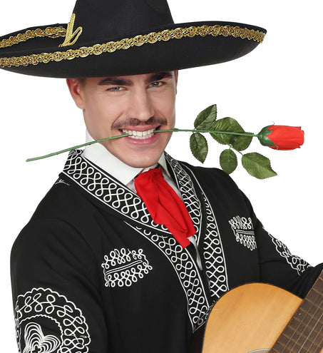 Widmann SRL Rode nep roos 44cm