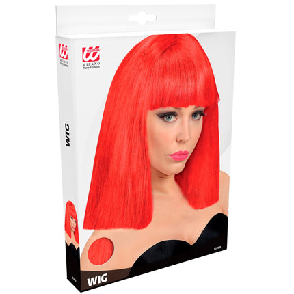 Widmann SRL Rode pruik showgirl