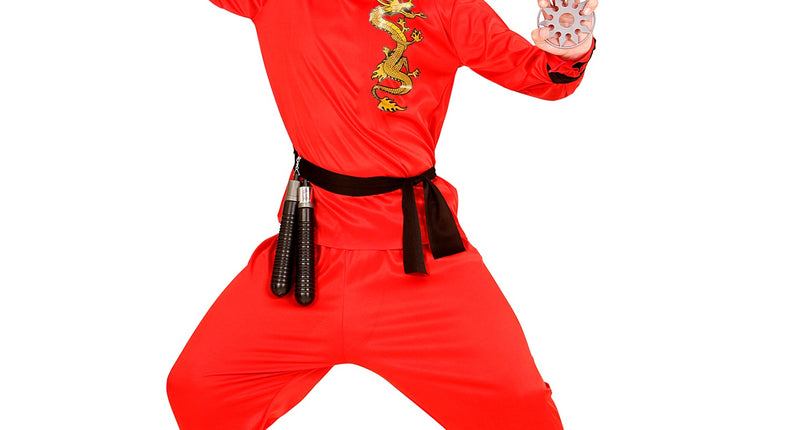 Widmann SRL Rood draak ninja pakken voor kids