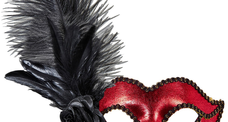 Widmann SRL Rood Metallic Venetiaans oogmasker