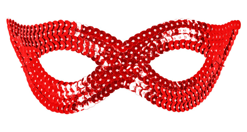 Widmann SRL Rood oogmasker pailletten