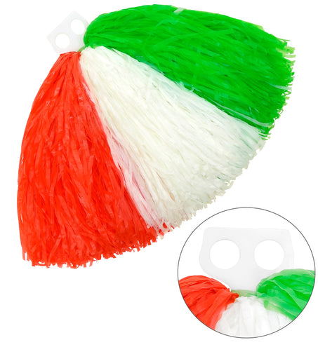 Widmann SRL Rood wit groene cheerleader pom pom