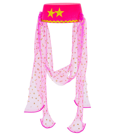 Widmann SRL Roze hoed met sluier Haremdanseres