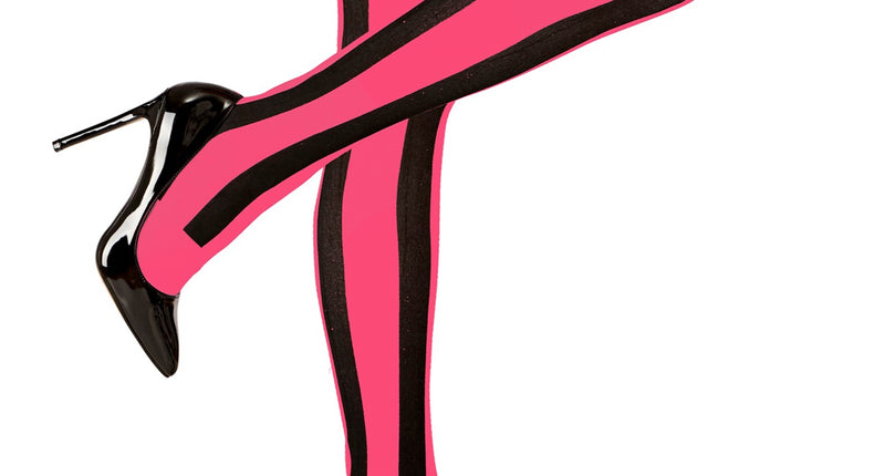 Widmann SRL Roze met zwarte kousen