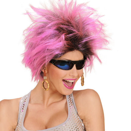 Widmann SRL Roze pruik Frenzy