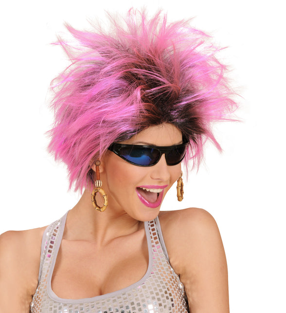 Widmann SRL Roze pruik Frenzy