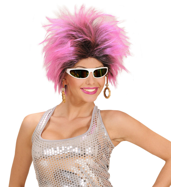 Widmann SRL Roze pruik Frenzy