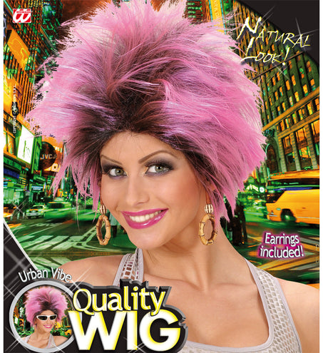 Widmann SRL Roze pruik Frenzy