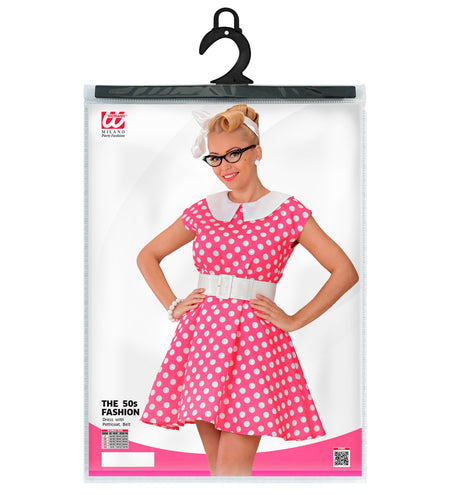 Widmann SRL Roze Rock & Roll jurkjes uit de 50er jaren