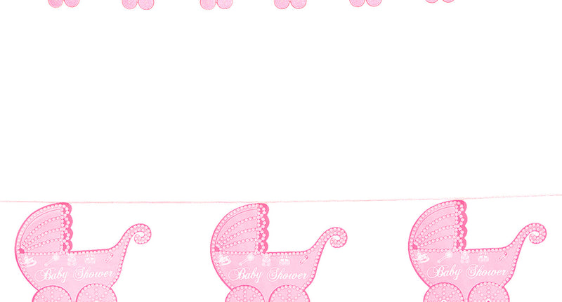 Widmann SRL Roze slinger met kinderwagentjes