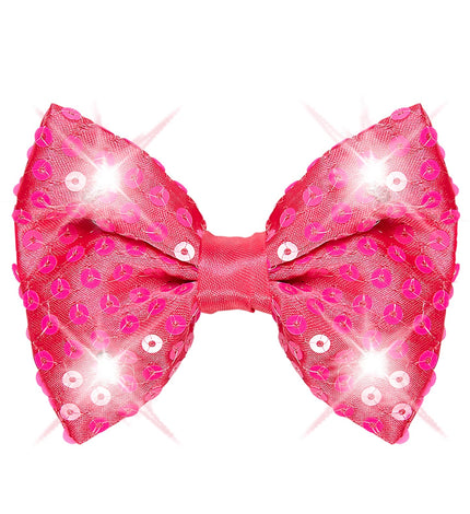 Widmann SRL Roze strikjes met flitslicht