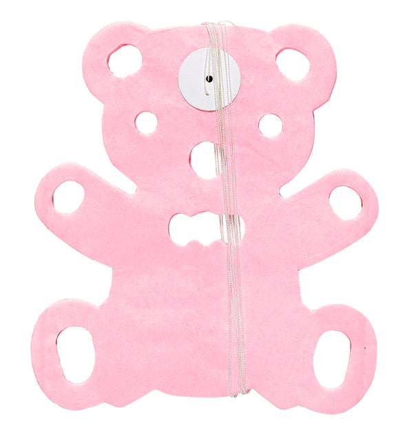 Widmann SRL Roze Teddy beertjes slinger voor geboorte