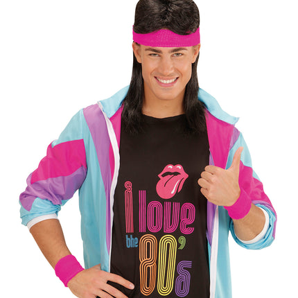 Widmann SRL Roze zweetbanden neon set