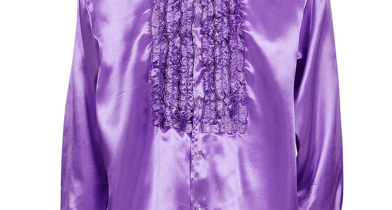 Widmann SRL Ruche blouse satijn paars