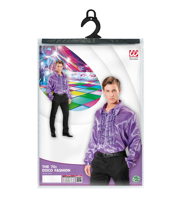 Widmann SRL Ruche blouse satijn paars