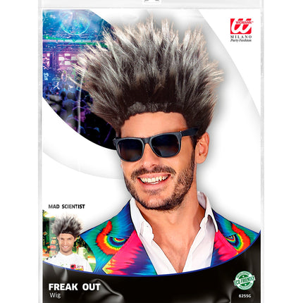 Widmann SRL Rugby pruik Max grijs