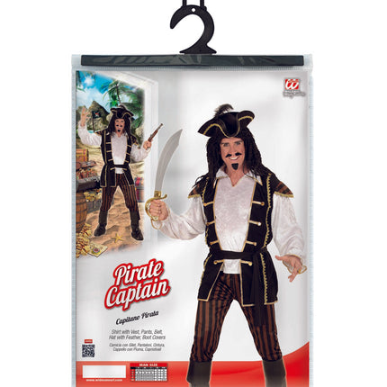 Widmann SRL Ruig piraten kapitein pak heren