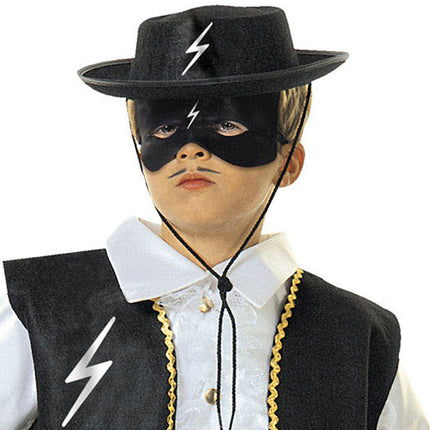 Widmann SRL Ruiter Zorro masker zwart kind