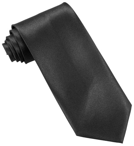 Widmann SRL Satijn zwarte stropdas
