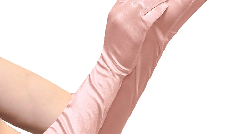 Widmann SRL Satijnen handschoenen roze kind