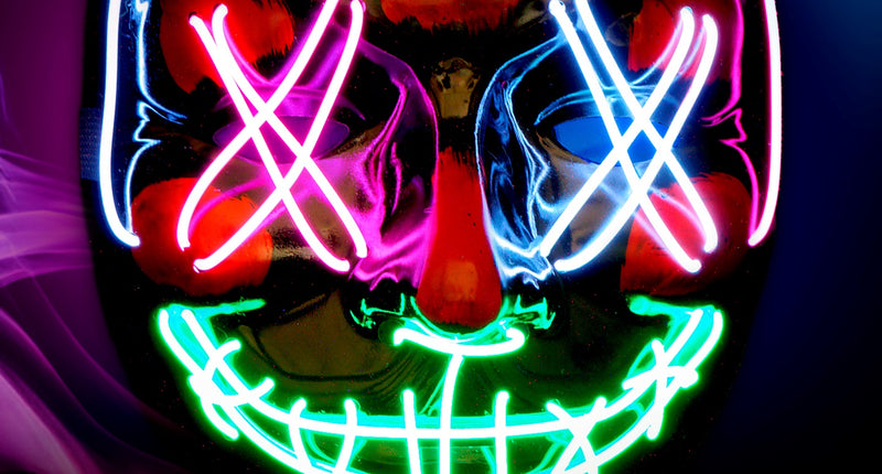 Widmann SRL Scary masker gekleurd led