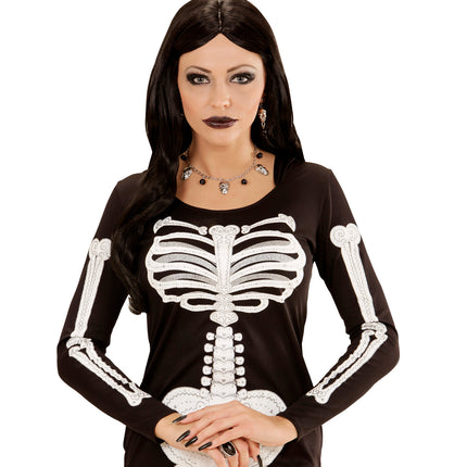 Widmann SRL Schedel ketting met oorbellen