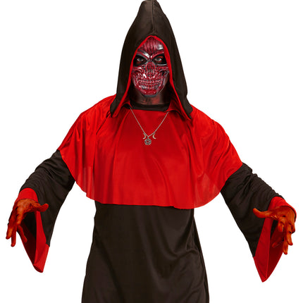 Widmann SRL Schedelmasker rood metallic