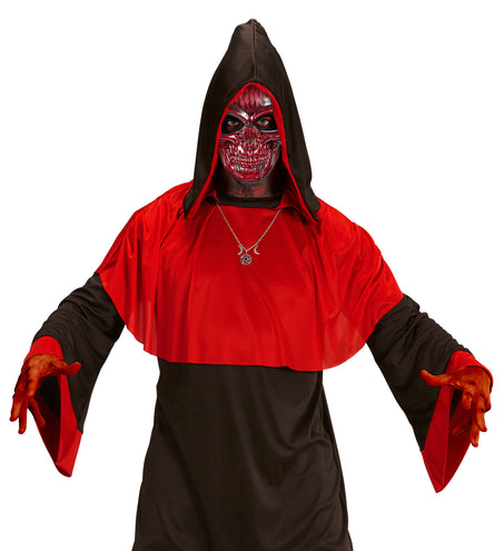 Widmann SRL Schedelmasker rood metallic