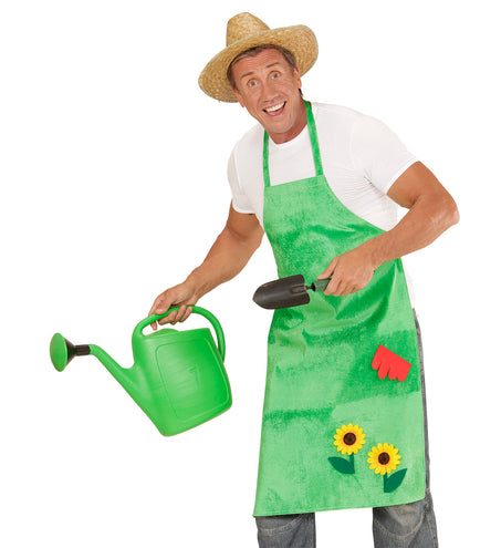 Widmann SRL Schort tuinman met bloemen groen