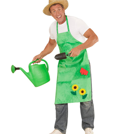Widmann SRL Schort tuinman met bloemen groen