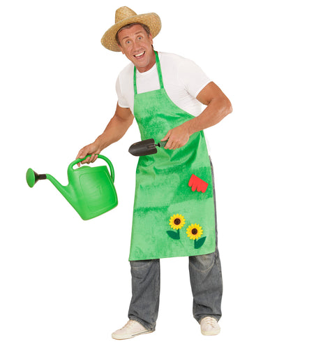 Widmann SRL Schort tuinman met bloemen groen