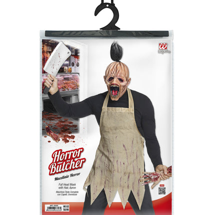 Widmann SRL Schort zombie slager met masker