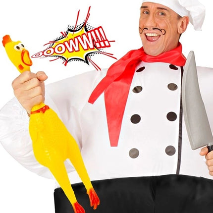 Widmann SRL Schreeuwende kip 38cm Emma