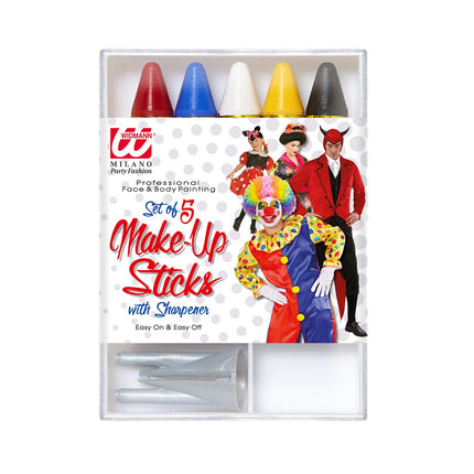 Widmann SRL Set met 5 make-up sticks