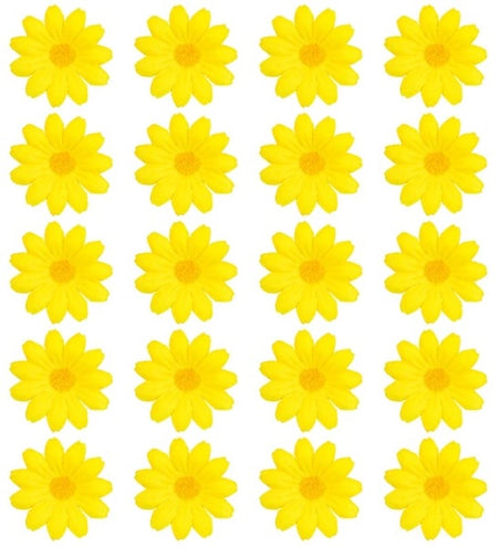 Widmann SRL Set van 20 decoratieve gele bloemen Milan