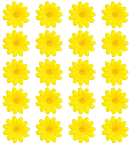 Widmann SRL Set van 20 decoratieve gele bloemen Milan