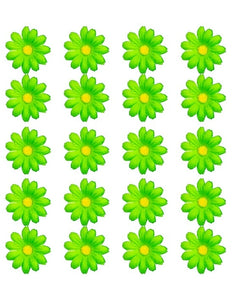 Widmann SRL Set van 20 decoratieve groene bloemen Niels