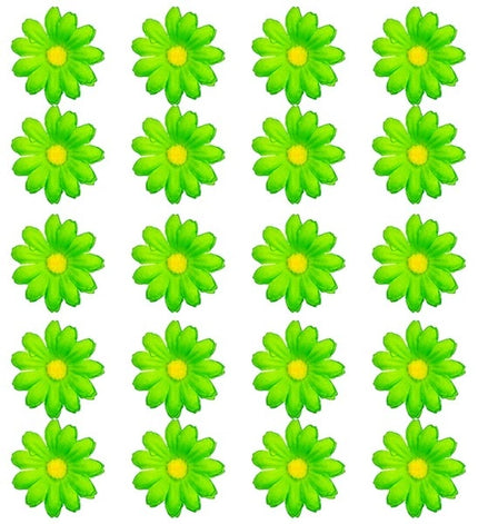 Widmann SRL Set van 20 decoratieve groene bloemen Niels