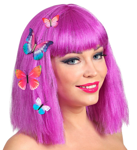 Widmann SRL Set van 4 vlinder haarclips