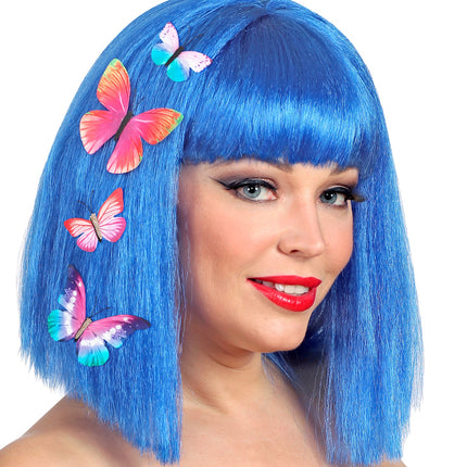 Widmann SRL Set van 4 vlinder haarclips