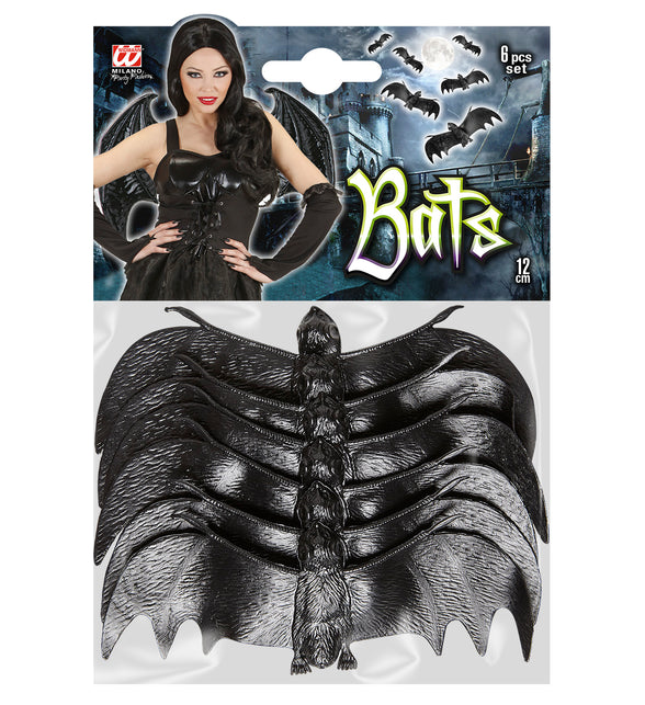 Widmann SRL Set van 6 vleermuizen 13,5cm