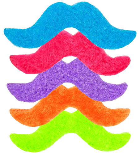 Widmann SRL Set vijf gekleurde snorren